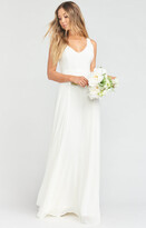 Thumbnail for your product : Show Me Your Mumu Jenn Maxi Dress ~ Wedding Cake Chiffon