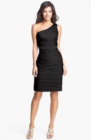 Thumbnail for your product : Monique Lhuillier ML Bridesmaids Ruched One-Shoulder Sheath Dress (Nordstrom Exclusive)