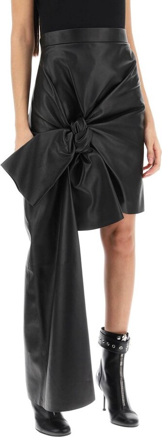 Alexander McQueen Knotted Drape Mini Skirt