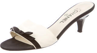 Chanel Embellished Slide Sandals