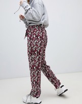 Thumbnail for your product : Noisy May printed paperbag waist trouser