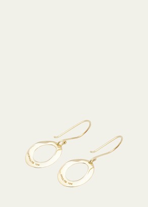 Ippolita Mini Wavy Oval Earrings in 18K Gold