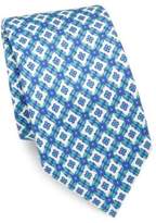 Thumbnail for your product : Isaia Medallion Patterned Silk Tie