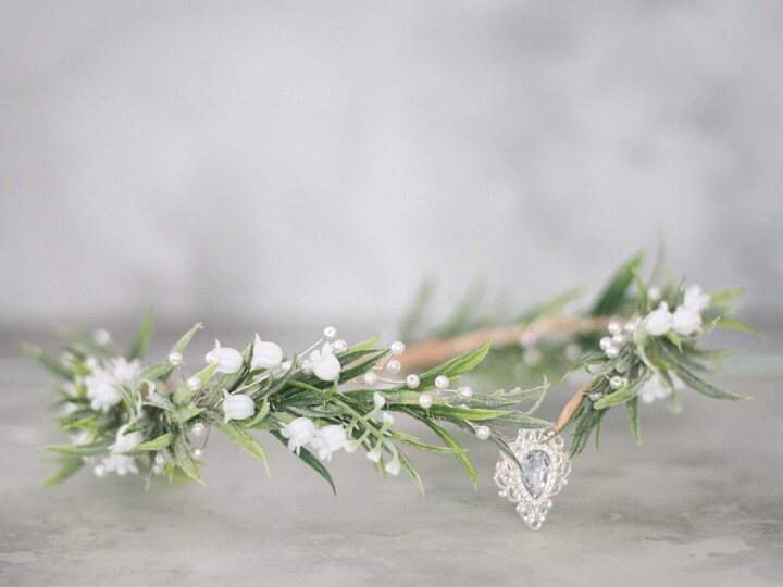 lily of the valley headpiece