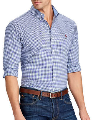 Polo Ralph Lauren Big and Tall Classic-Fit Gingham Cotton Shirt