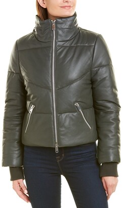 Walter Baker Edwina Leather Puffer Jacket
