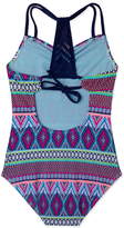 Thumbnail for your product : Gossip Girl Stripe Fusion One-Piece Swimsuit