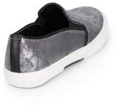 Thumbnail for your product : Kenneth Cole Reaction Distressed Metallic Faux Leather Slip-On Sneakers