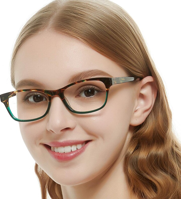 Occi Chiari Rectangle Stylish Eyewear Frame Optical Eyeglasses With Clear Lenses Ts For Women