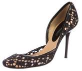 Thumbnail for your product : Diego Dolcini Woven d'Orsay Pumps
