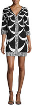 Thumbnail for your product : Diane von Furstenberg Rose Printed Caftan Dress, Acorn Moon White