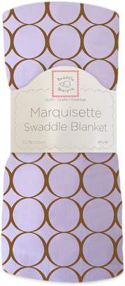 Swaddle Designs Mocha Mod Circles Marquisette Swaddling Blanket