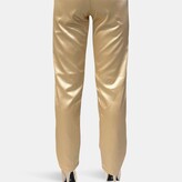 Thumbnail for your product : Ooh la la USA Made Ooh La La Stretch Satin Fully Lined Straight Leg Pants With Crystal Embellished Drawstring