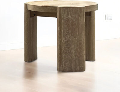 George Oliver Round End Table With Contemporary Magnificence Engineered Wood And Oak Finish 20\