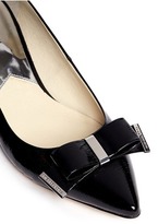 Thumbnail for your product : Nobrand Kiera patent leather wedge pumps