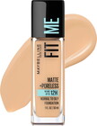 Maybelline Fit Me Matte + Poreless Liquid Foundation Makeup, 220 Natural Beige, 1 fl oz