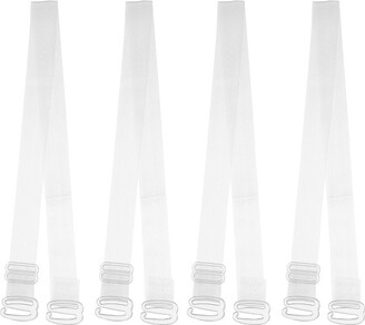 Allegra K Clear Bra Straps Replacement Invisible Bra Shoulder Straps 5 pairs