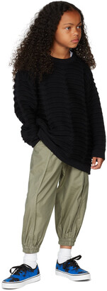 Strateas Carlucci SSENSE Exclusive Kids Black Mini Macro Vertebrae Sweater