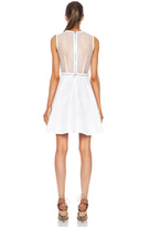 Thumbnail for your product : Yigal Azrouel Eyelet Cotton-Blend Dress