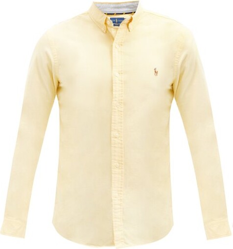 Polo Ralph Lauren Slim-fit Cotton Oxford Shirt - Yellow - ShopStyle