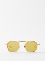 Thumbnail for your product : Jacques Marie Mage Baudelaire 2 D-frame Metal Sunglasses