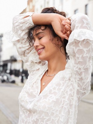 mint velvet white blouse