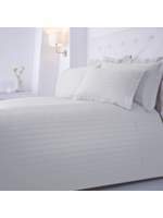 Thumbnail for your product : Hotel Collection Luxury Dobby stripe double duvet set white