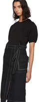 Thumbnail for your product : 3.1 Phillip Lim Black Merino Series Denim Topstitch T-Shirt Dress
