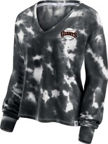 Thumbnail for your product : Fanatics Women's White, Black San Francisco Giants Tie-Dye V-Neck Pullover Sweatshirt