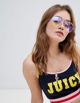 Juicy Couture Juicy By Colour Block Logo Towelling Bralet