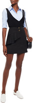 Thumbnail for your product : Sandro Janne Ruffled Stretch-twill Mini Skirt