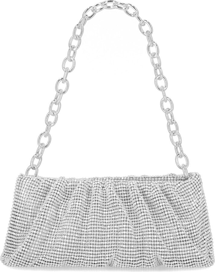 Jessica McClintock Nixie Crystal Mesh Clutch