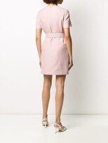 Thumbnail for your product : Valentino crepe V pavé belted dress