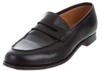 John Lobb Leather Penny Loafers