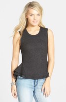 Thumbnail for your product : Mimichica Mimi Chica Shimmer Peplum Tank (Juniors)