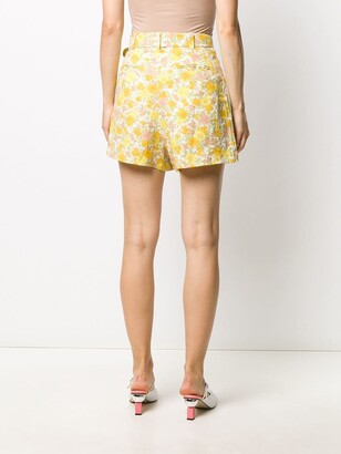 Faithfull The Brand Floral Print Belted Shorts