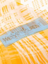 Thumbnail for your product : Yves Saint Laurent Pre-Owned 1960's Plaid Frayed Scarf