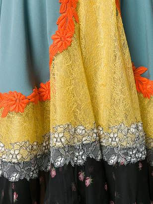 Valentino lace panelled dress