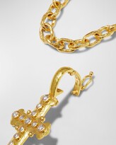 Thumbnail for your product : Elizabeth Locke 19k Gold Diamond Byzantine Cross Pendant