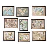 Thumbnail for your product : OKA World Map Prints, Set of Nine