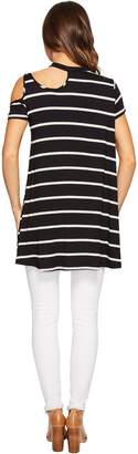 Culture Phit Kameron Striped Cut Out Tunic