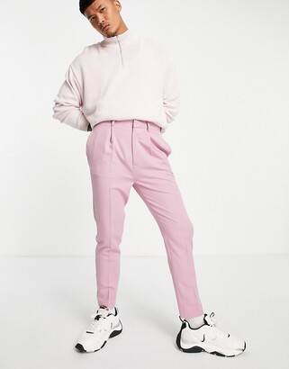 ASOS DESIGN Tapered Smart Pants In Dusky Pink