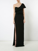 Thumbnail for your product : Brandon Maxwell One-Shoulder Slit Gown