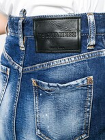 Thumbnail for your product : DSQUARED2 ICON logo denim skirt