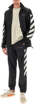 Thumbnail for your product : Off-White RECYCLED NYLON TRACK JACKET M Black,Beige Technical