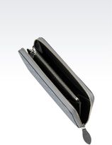 Thumbnail for your product : Emporio Armani Zip-Around Wallet In Saffiano And Logoed Pvc