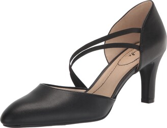 Life Stride Women's Annette Dress Pump - Black 5.5 M Comfort Heels