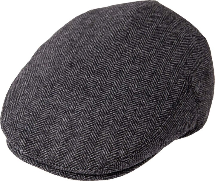 JANGOUL Men Wool Blend Ivy Newsboy Cap Tweed Gatsby Cabbie Flat Hat - Grey  - 7.625 - ShopStyle
