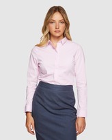 Thumbnail for your product : Oxford Women's Shirts & Blouses - Angel Striped Stretch Shirt - Size One Size, 8 at The Iconic
