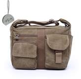 Thumbnail for your product : Micom Vintage Multi Pocket Canvas Messenger Cross Body Bag for Women,men